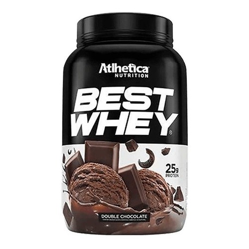 Suplemento en polvo Atlhetica Nutrition  Best Whey Best Whey proteínas sabor double chocolate en pote de 450g