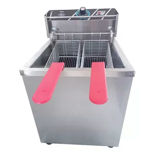 Fritadeira Elétrica De Mesa Água E Óleo 26l 5000w 220v Cor Inox