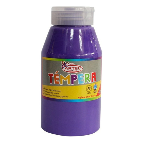 Frasco Tempera Artel 250ml - Los Colores Color Violeta 46