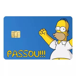 Adesivo De Cartão De Credito E Debito Homer Simpsons Passou