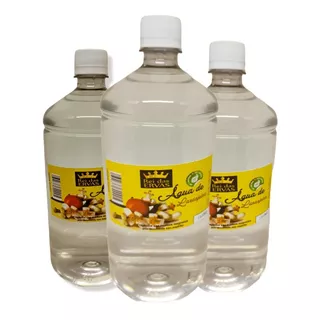 Agua Flor De Laranjeira 1 Litro Uso Religioso Kit Com 3 Und