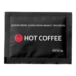 Açúcar Sachê Cristal Branco Hot Coffee 5g Caixa 400 Und