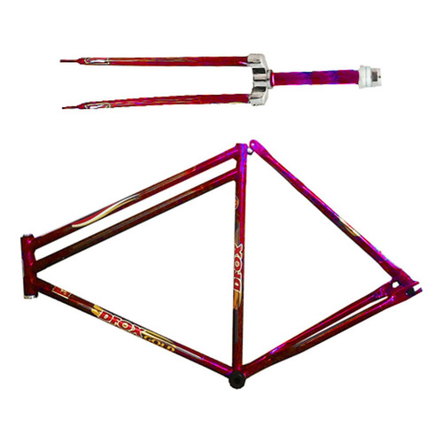 Cuadro Para Bicicleta R28 Barra Doble Rojo Chip Gospel