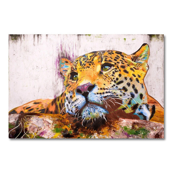 Cuadro Jaguar Arte Regalo Decoración Sala O Recámara 90x60