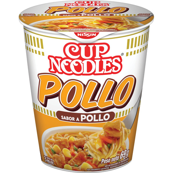 Fideos Cup Noodles Nissin Pollo 69 Gr.