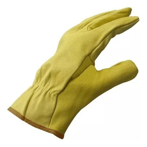 Guantes Medio Paseo Vaqueta Amarilla Talle 8  X 12 Unidades