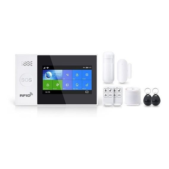 Kit Alarma Inteligente Wifi Gsm Pantalla Táctil Tuya Smart