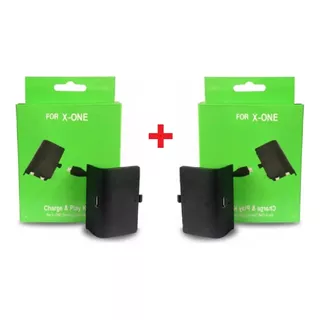 2 Baterias Com Cabo Carregador Para Controle Xbox One Charge