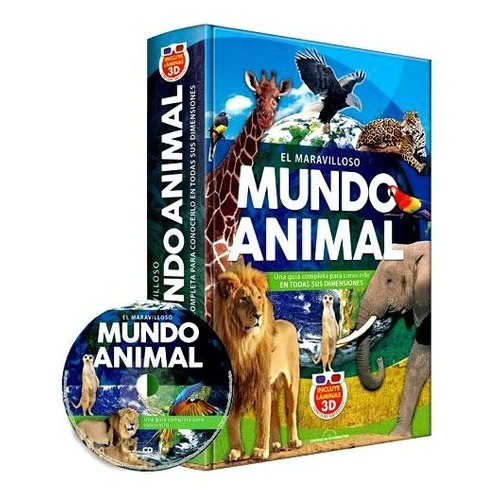 Libro El Maravilloso Mundo Animal 3d Animales + Cd