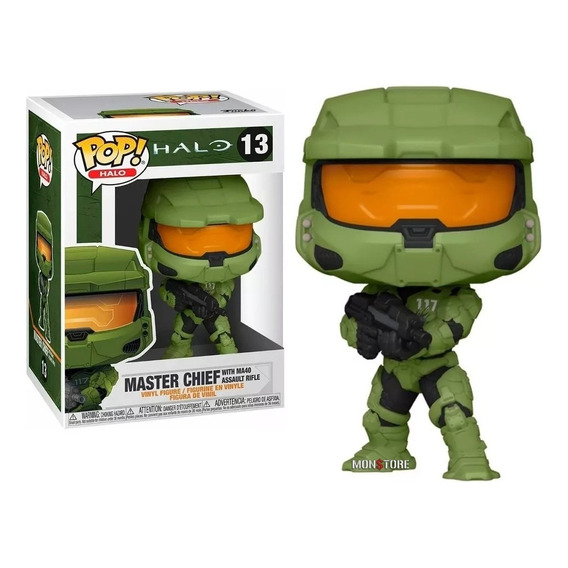 Funko Pop Halo Master Chief With Ma40 Assault Rifle #13