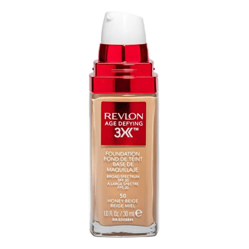 Base de maquillaje líquida Revlon Age Defying 3x Foundation revlon tono 40 medium beige - 30mL 1oz