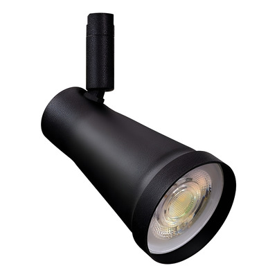 Spot Cabezal 709 Apto Led Gu10 Riel Movil Deco Moderno - Negro
