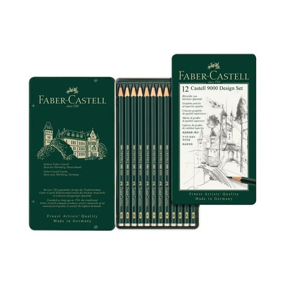 Set 12 Lapices Graduados Arte Profesionales Faber Castell