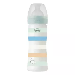 Mamadera Well-being Chicco- Flujo Medio 250 Ml Varon Color Verde