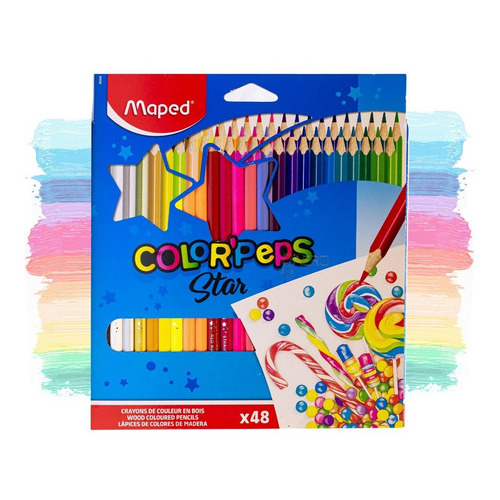 Lapices De Colores Maped® Color Peps Star 48 Piezs