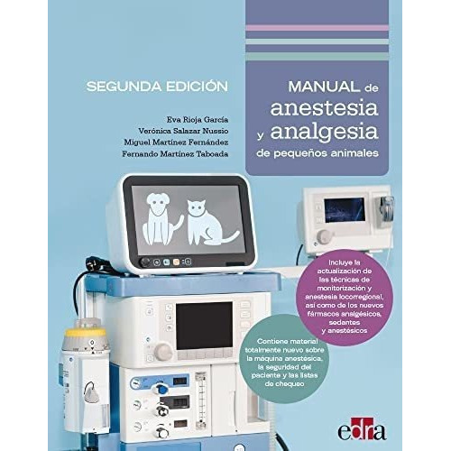 Manual De Anestesia Y Analgesia De Pquenos Animales - Rioja 