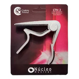 Capotraste Para Guitarra/violão Aço Custom Sound Ctn3 Prata