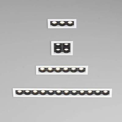 Empotrable Led Pocket 3 Blng 2700k Triac 5w 305lm Lk Blanco/negro