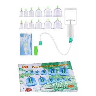 Ventosas Terapia Cupping Masajes Vacumterapia Kit 12 Unidade