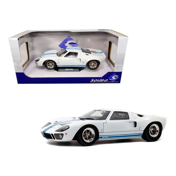 Ford Gt40 1968 Mk1 Blanco Escala 1:18 Solido Nuevo