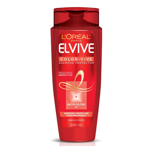 Shampoo L'Oréal Paris Elvive Color-Vive en botella de 680mL por 1 unidad