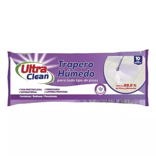 Trapero Húmedo - Ultra Clean - Aroma Lavanda Color Blanco