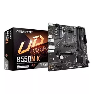 Placa Mãe Gigabyte B550mk, Ddr4, Am4, Micro Atx Cor Preto