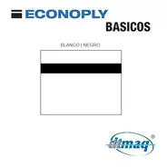 Plástico Bicapa Laserable Econoply Blanco / Negro 60x40cm 