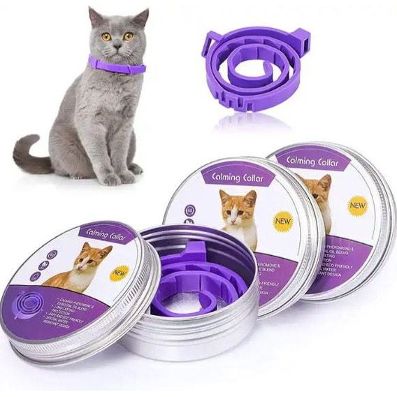 Collares Relajantes Para Gatos Con Feromonas Calming Set X3