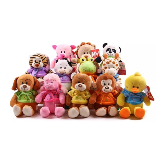 Peluche 20 Cm Con Ropa Animales Color Original Magnific 