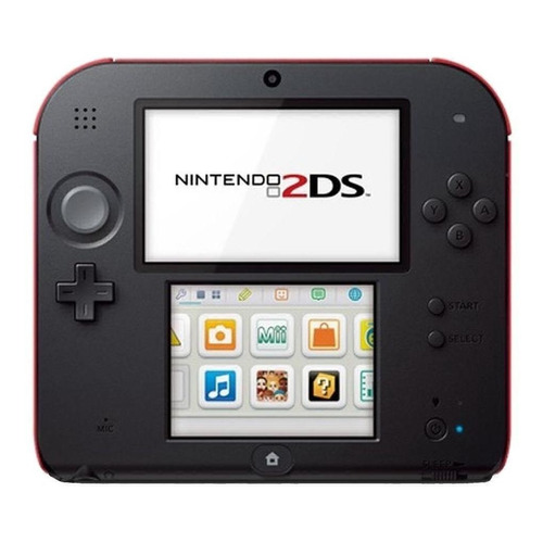 Nintendo  3DS 2DS Standard color  rojo y negro