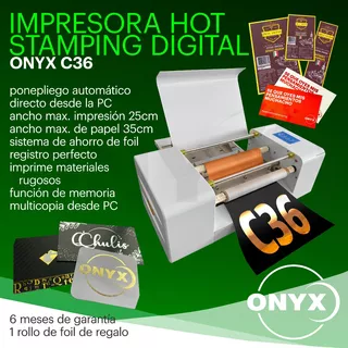 Onyx C36 Impresora Digital Pc A Hot Stamping A3 Sin Cliche 