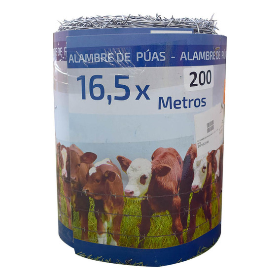 Alambre De Puas Galv. C16.5 X 200 Mts