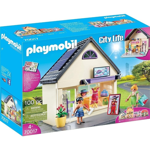 Set Playmobil 70017 Tienda De Modas City Life 100pzs