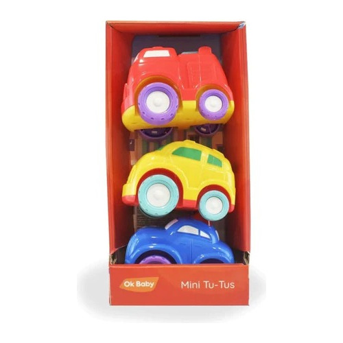 Autos De Juguete Ok Baby Mini Tu-tus X3 Unidades Infantil Color Varios Personaje Autitos