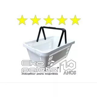 Kit 8 Unidades Cesta Cestinha Plastica Supermercado Mercado