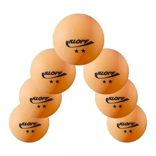 Kit 7 Bolas Ping Pong Laranja - Klopf 