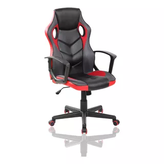 Silla Gamer Pc Roja Diseñada En Eco-cuero Alta Calidad Marca Zeyrum Colombia  