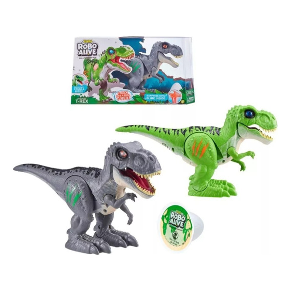 Dinosaurio T-rex Que Camina Con Slime Robo Alive Zuru 