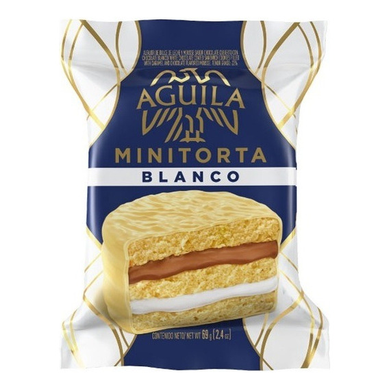 Alfajor Aguila triple minitorta blanco de 69g