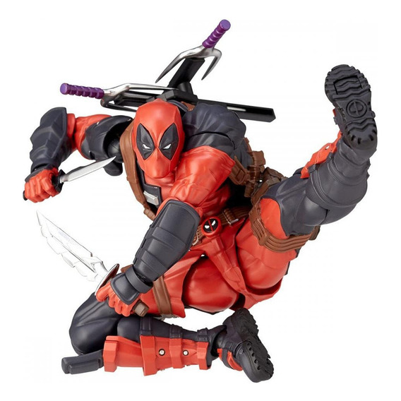 Figura De Acción De Deadpool No.025 De Marvel Amazing Yamagu