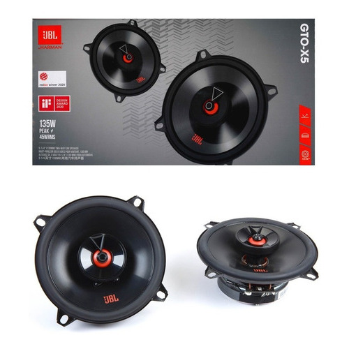 Bocinas 5.25 Pulgadas Jbl Modelo Gto X5 De 45 Watts Rms Color Negro