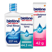 Biotene Oralbalance Dry Mouth Enjuague, Gel Y Spary Pack
