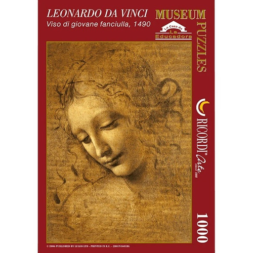 16018 Da Vinci Rostro Rompecabezas 1000 Piezas Ricordi 