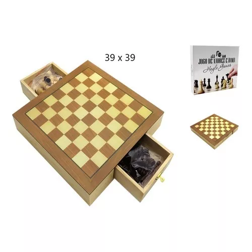 Chess Wooden Set - Schach-Kassette (Xadrez) (Philos)