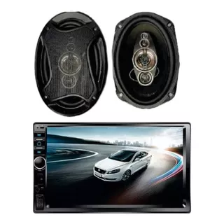 Radio Para Auto C/pantalla + Parlantes 6x9 Bluetooth