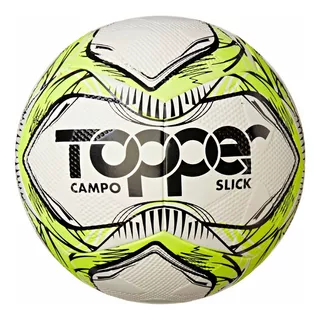 Bola De Futebol De Campo Slick 2020 Topper Cor Amarelo Neon/preto