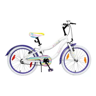 Bicicleta Baccio Mystic Niñas Rodado 20, Hermosa! Color Blanco/violeta