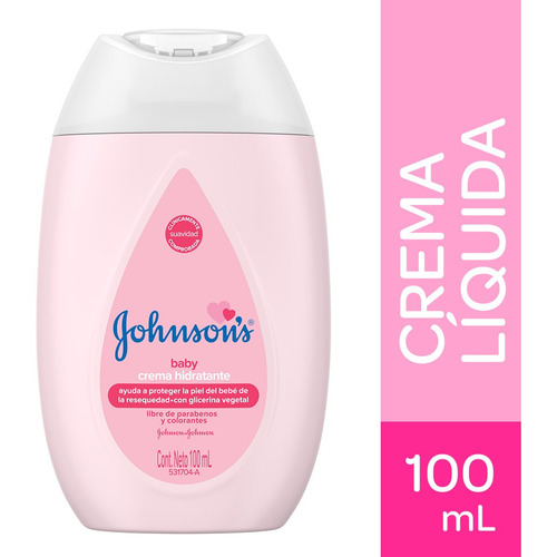 Crema Liquida Johnsons Baby Frasco X 100 Ml