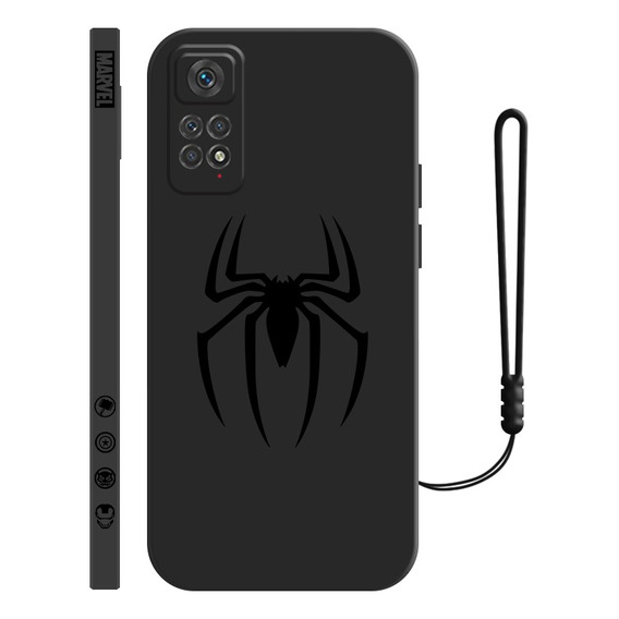 Carcasa Silicona De Spiderman Araña Para Xiaomi + Correas